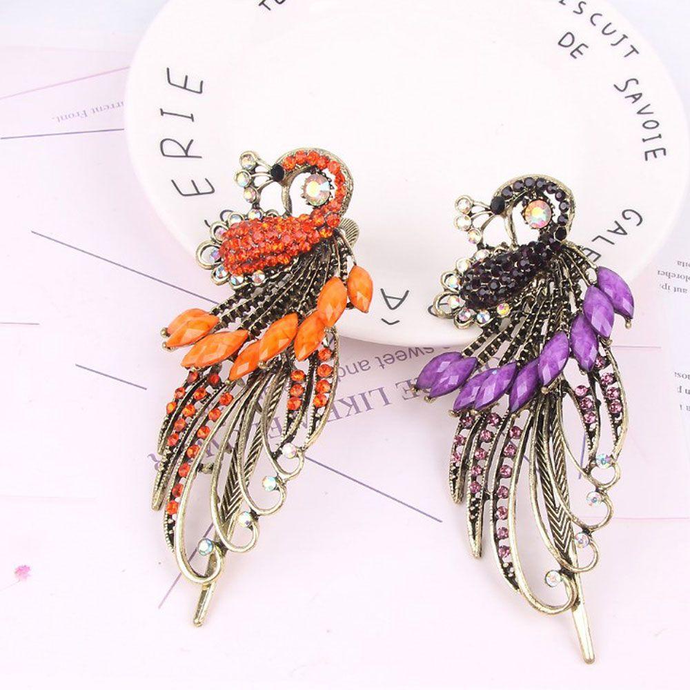 Kẹp Tóc Hình Con Công Thời Trang