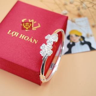 LẮC BẠC TA CỨNG ĐÍNH ĐÁ CHO NỮ