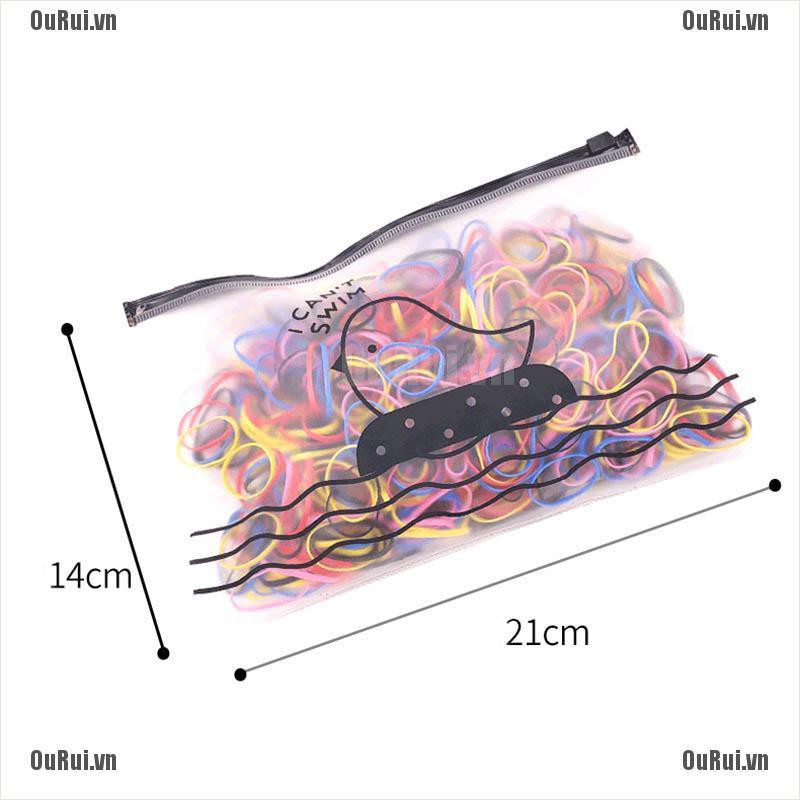 Set 500 Dây Cột Tóc Nhiều Màu Sắc Tùy Chọn