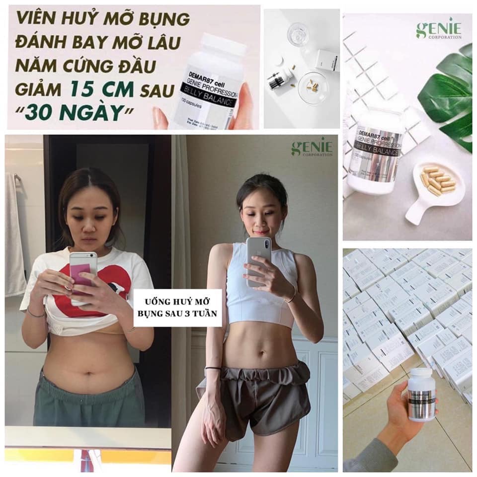 Viên Uống Giảm Mỡ Bụng Cell Genie Demar87
