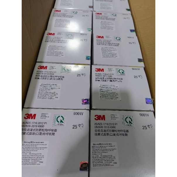 Khẩu trang 3M 9001V chính hãng USA có van thở với màn lọc KN90 - P1 lọc bụi mịn 2.5PM | BigBuy360 - bigbuy360.vn