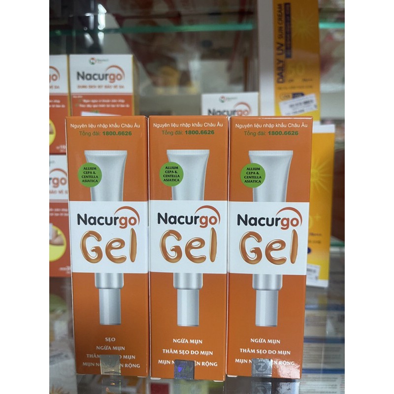 Nacurgo gel (tri thâm sẹo do mụn, dưỡng da)- Chính hãng