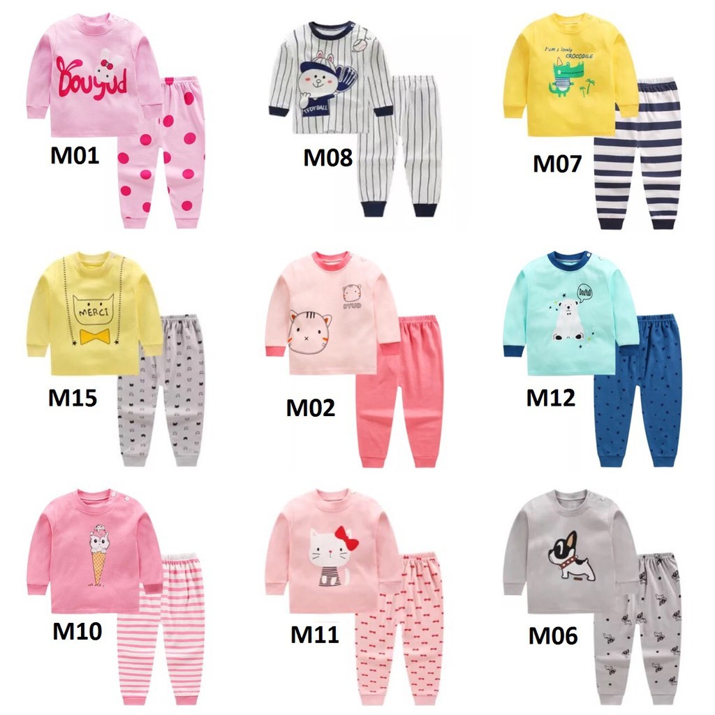 Link Tổng Các Mẫu Bộ Coton Dài Tay Cho Bé