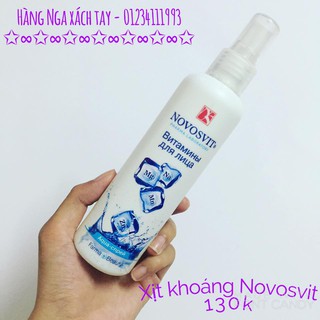Xịt khoáng Nga NOVOSVIT bảo vệ da khỏi mất nước ,giữ gìn sự tươi trẻ