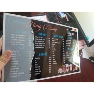 Combo 10 menu nhựa