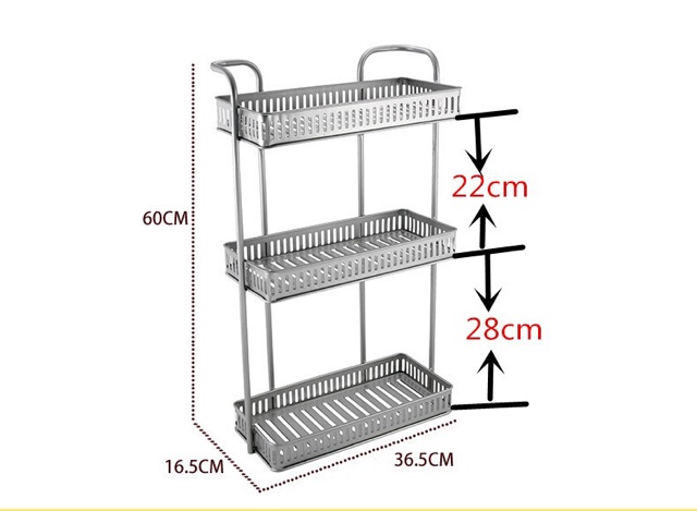 Kệ nhà tắm ,nhà bếp Sơn tĩnh điện màu đen cao cấp