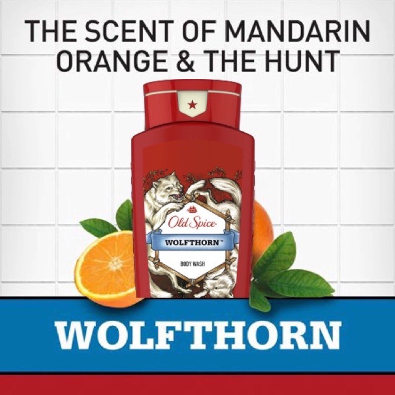 [USA] Sữa tắm nam Gel Old Spice 473ml Timber | Bearglove | Fiji | Wolfthorn  - Mỹ