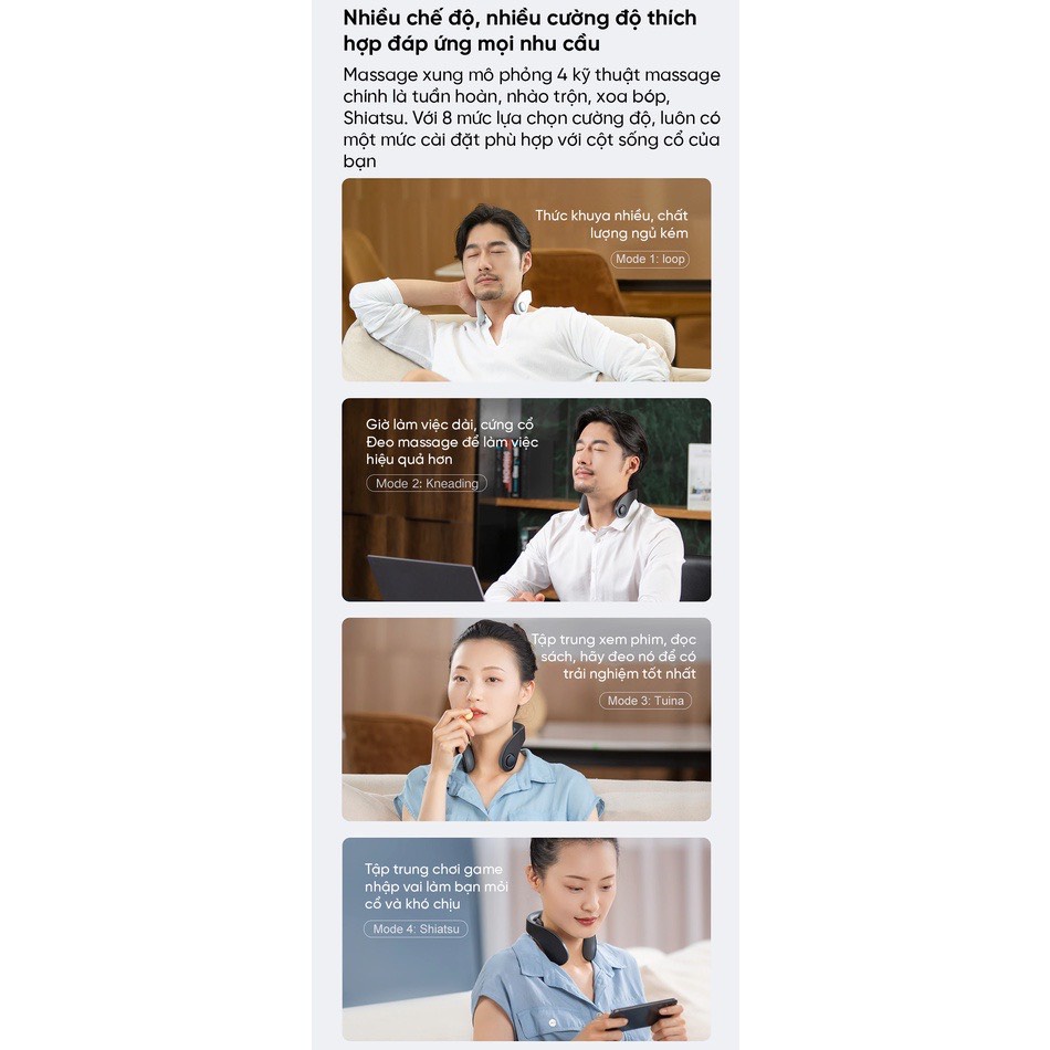 [SẴN HÀNG | HỎA TỐC] Máy Massage Cổ Xiaomi Jeeback G5 G3 KHÔNG DÂY - Fullbox