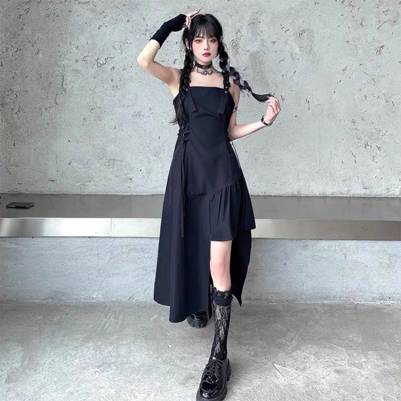 Váy 2 dây cài khuy dáng xòe sang chảnh nơ buộc Đầm ôm cúp ngực siêu xinh hot V060 mẫu hot sang trọng kín đáo