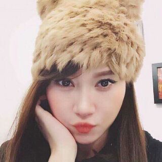 Mũ lông tai gấu