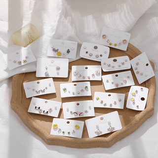 Set 4/6 hoa tai nhiều kiểu dáng đơn giản thời trang cho nữ