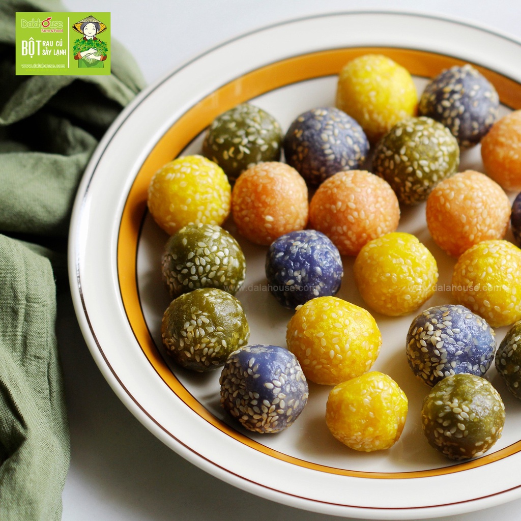 Bột tạo màu thực phẩm từ rau củ hưu cơ nguyên chất Dalahouse – Túi dùng thử 3gr