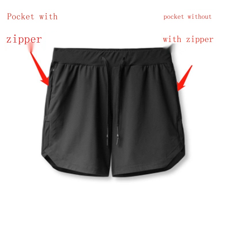 Quần Short Thể Thao Một Lớp Màu Trơn Mau Khô Thời Trang Nam