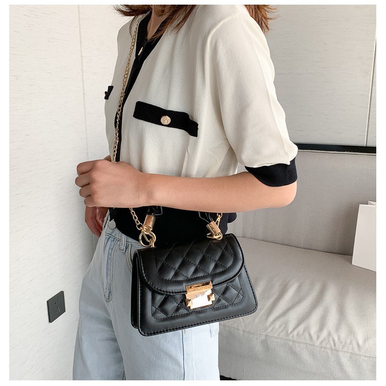 [Hot Sale] Túi Đeo Chéo Quai Nhúm Túi Xách Nữ Phong Cách Hàn Quốc Màu Đen, Trắng, Vàng, Tím Xanh Siêu Đẹp TXQN | BigBuy360 - bigbuy360.vn