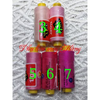 Chỉ may màu hiệu Tiger 400mét (bảng màu 1) (còn tiếp)