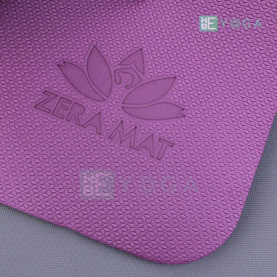 Thảm Tập Yoga TPE Zera Mat 6mm 1 Lớp màu Tím (Tặng kèm túi)