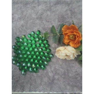 Bi ve_Bộ 60 viên bi ve xanh lá trong size 16mm