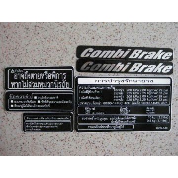 Tem thông số Honda AIR BLADE Thailand