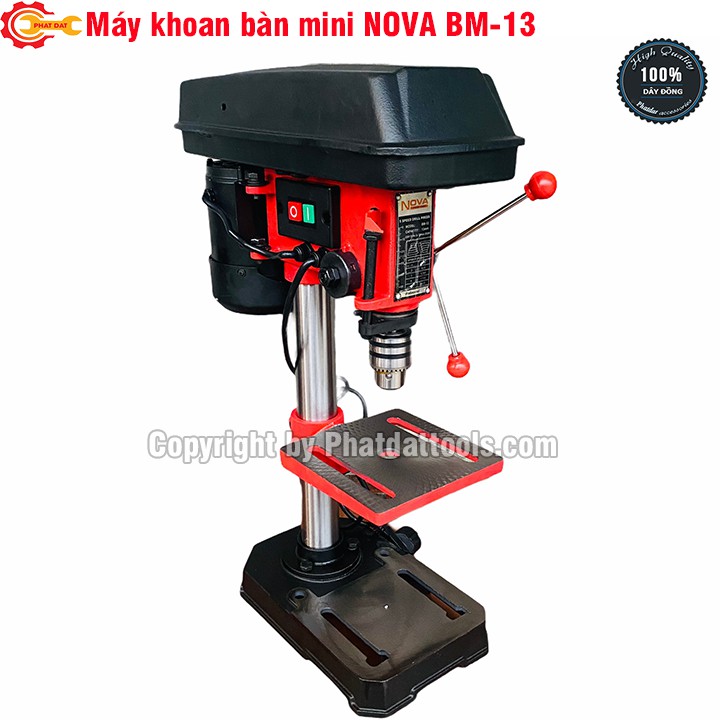 [ Chính Hãng ] Máy khoan bàn mini NOVA BM-13-Công suất 250W-Đầu kẹp 13mm-Bảo hành 6 tháng