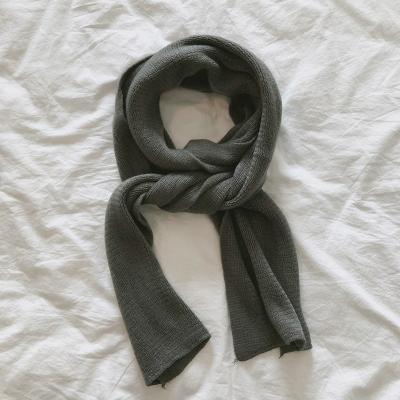 Khăn Choàng Cổ IFNICEFUTURE Màu Trơn Phong Cách Hàn Quốc Thời Trang Nam Nữ