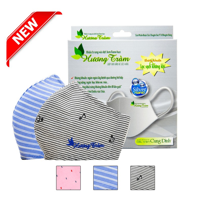 Khẩu trang vải Nano Bạc Size người lớn 1cái/hộp | BigBuy360 - bigbuy360.vn