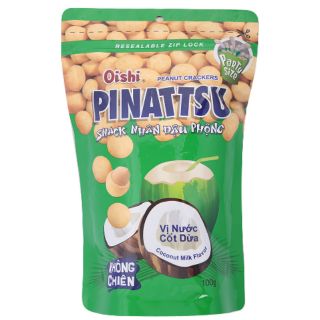 Snack đậu phộng cốt dừa Oishi gói Zip 95gr