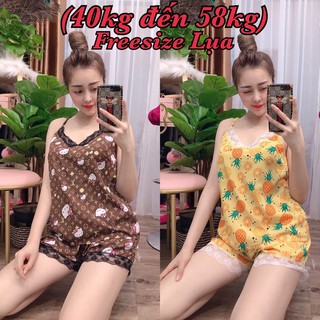 Đồ bộ lụa dây đùi