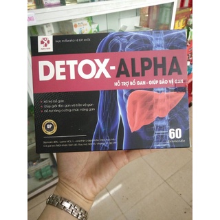Detox - alpha, bổ gan, bảo vệ gan, tăng cường chức năng gan, cà gai leo, mát gan