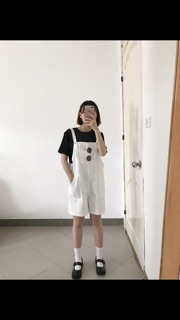 Quần yếm kaki ảnh thật tự chụp