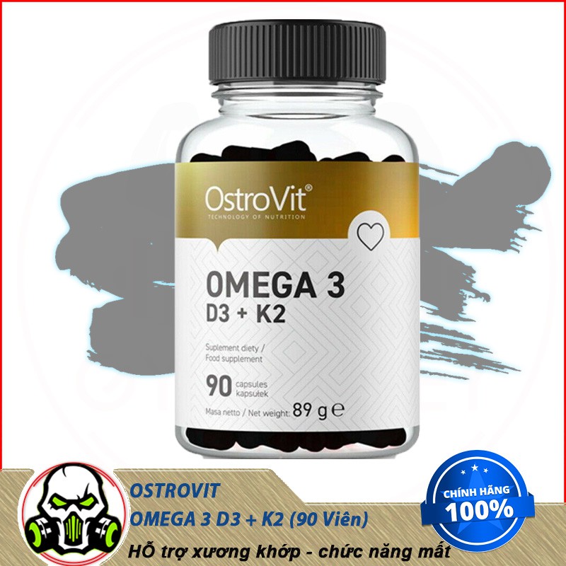 VIên Uống Hỗ Trợ Chức Năng Mắt Và Xương Khớp Omega3 D3 + K2 90 Viên - Từ Châu Âu | Thế Giới Skin Care