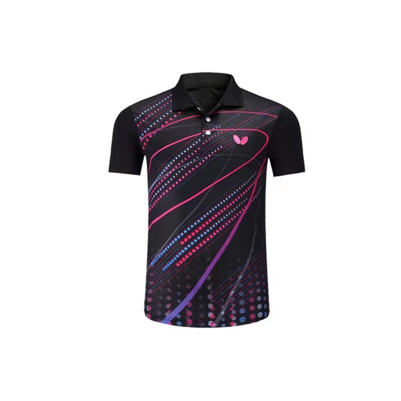 Bộ Đồ Thể Thao Ngắn Tay Thoáng Khí Mau Khô Họa Tiết Bướm Dành Cho Nam Và Nữ