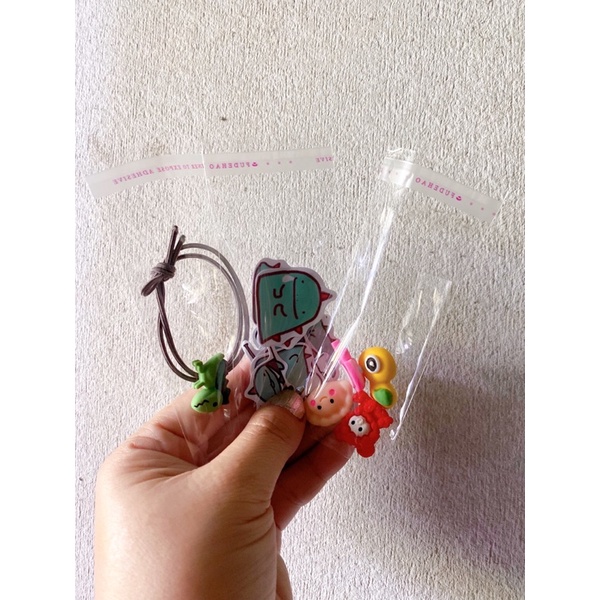Lẻ 100gram Túi bóng/ túi dán miệng l đựng kẹo, sticker, cột tóc - size 7x12cm