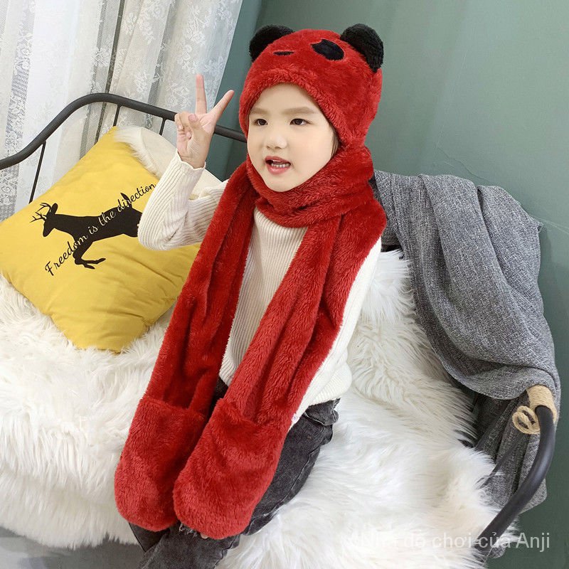 Children's hat thick three layers winter cute warm hat