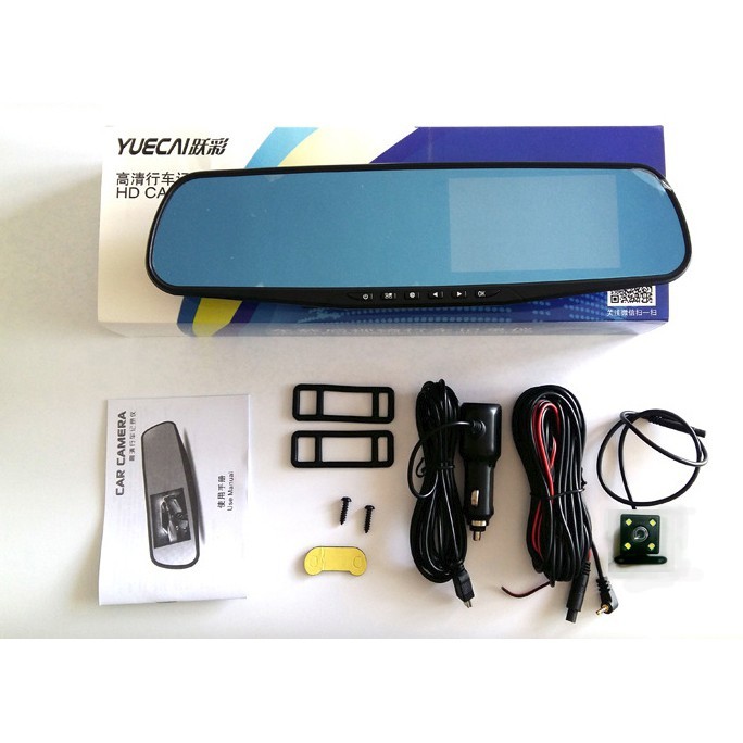 Gương chiếu hậu Camera hành trình tích hợp camera lùi R9 fullHD 1080