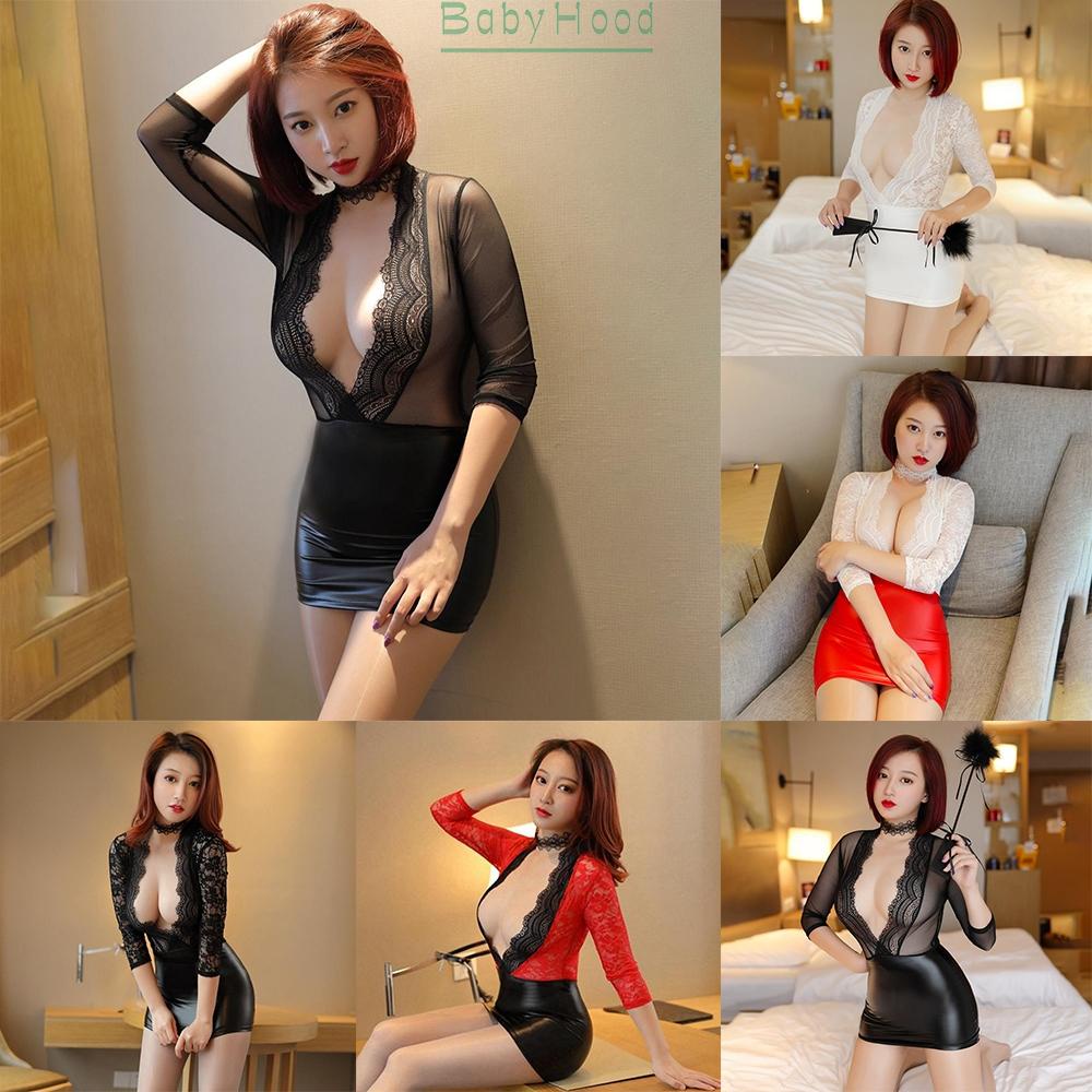 Đầm Ren Ôm Dáng Tay Dài Thanh Lịch Cho Nữ