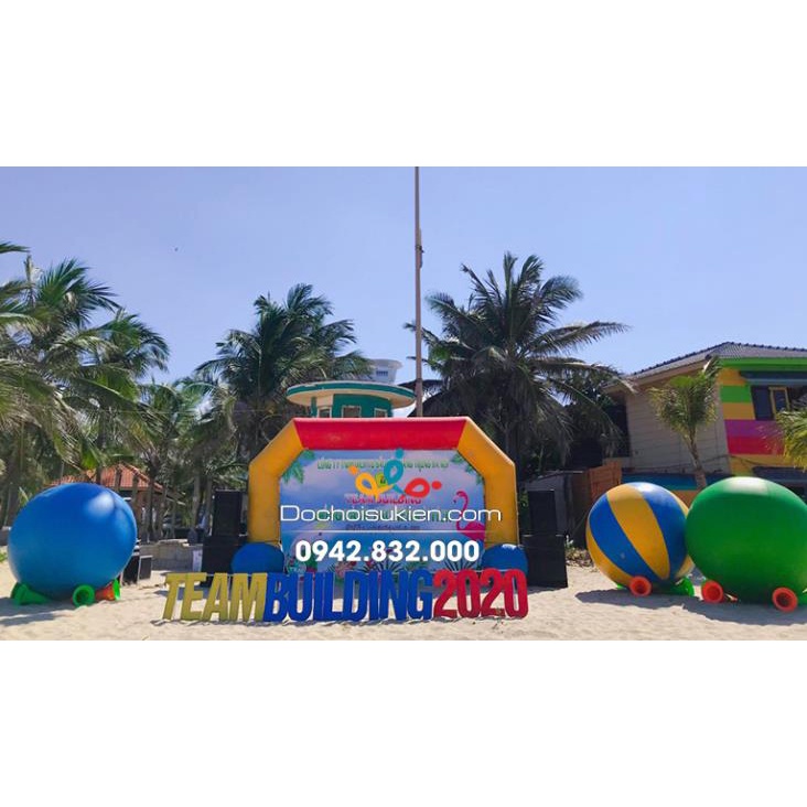 Cổng hơi sự kiện hình chữ nhật bơm kín cao 3m ngang 4m - dành cho tổ chức team building