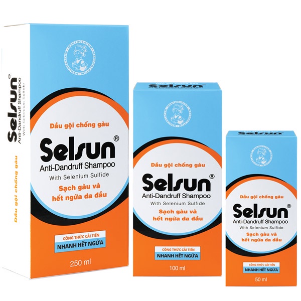 Dầu gội chống gàu Selsun 250ml, 100ml và 50ml