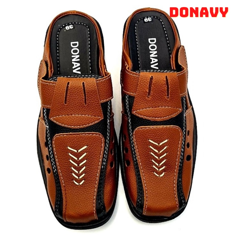Giày Lười Nam Da DONAVY, Đế Cao 3cm May Full Đế D.GM
