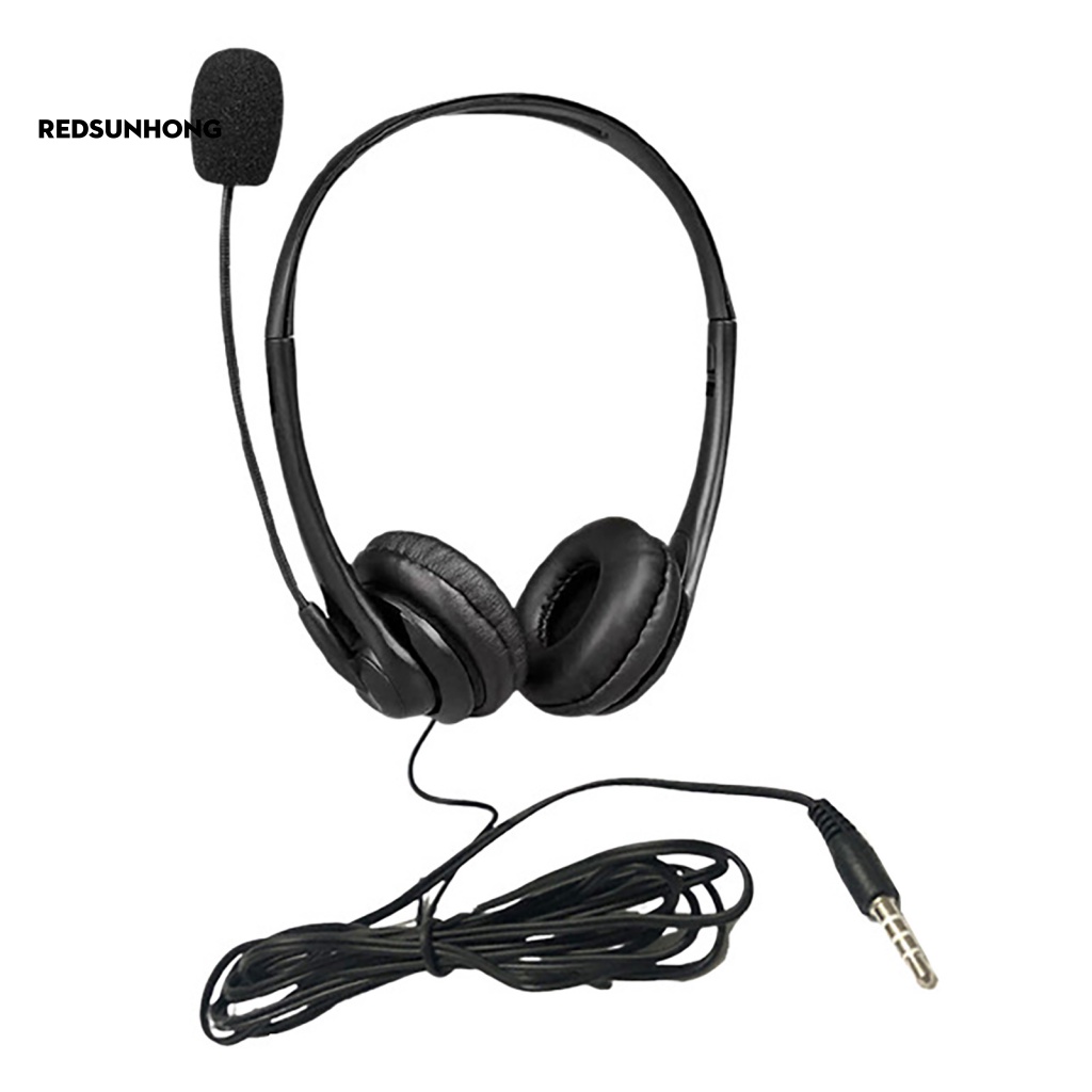 Tai Nghe Chụp Tai 3.5mm Kèm Micro Siêu Bền Tiện Dụng Cho Văn Phòng/ Xe Tải