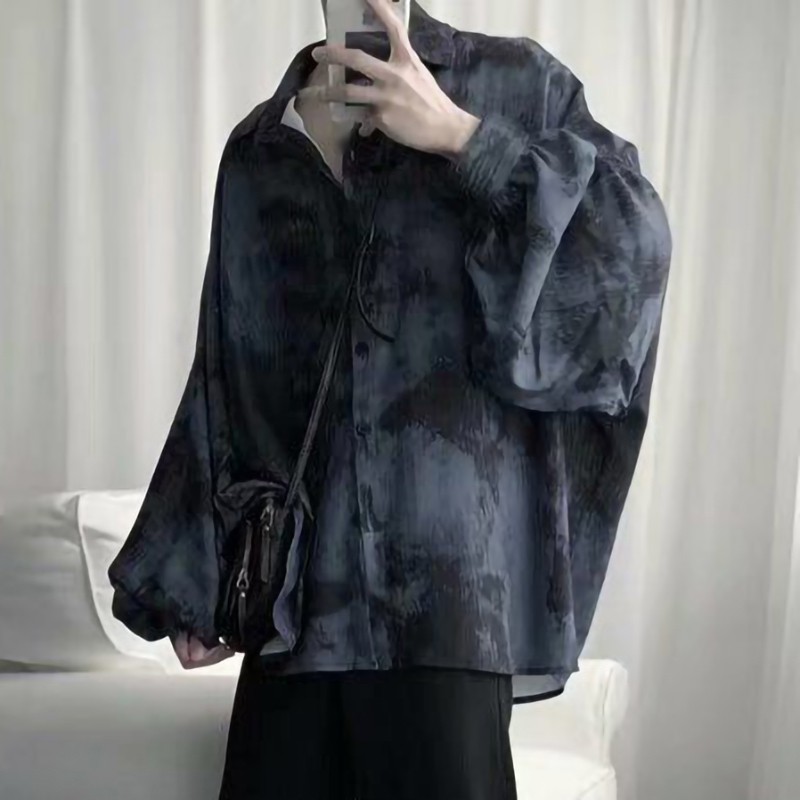 Áo sơ mi tay dài dáng rộng thời trang phong cách Hàn Quốc