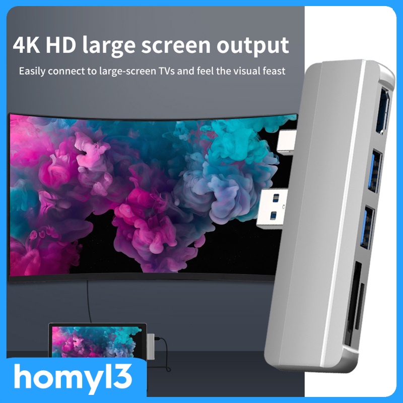 Hub Chia Cổng USB 3.0 Cho Surface Pro 4 / 5 / 6 4K HDMI