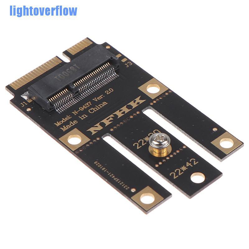 Card chuyển đổi M.2 NGFF sang mini pci-e (pcie+usb) cho m.2 wifi bluetooth không dây