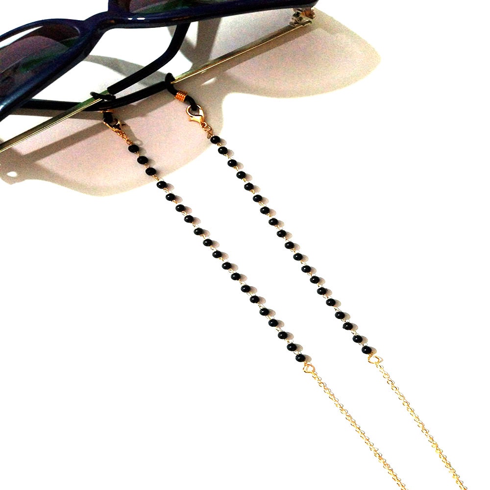 1 Dây Đeo Kính Chống Mất Kích Thước 70cm Đính Ngọc Trai Thời Trang