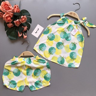 Combo 1 3 bộ lanh yếm bé gái