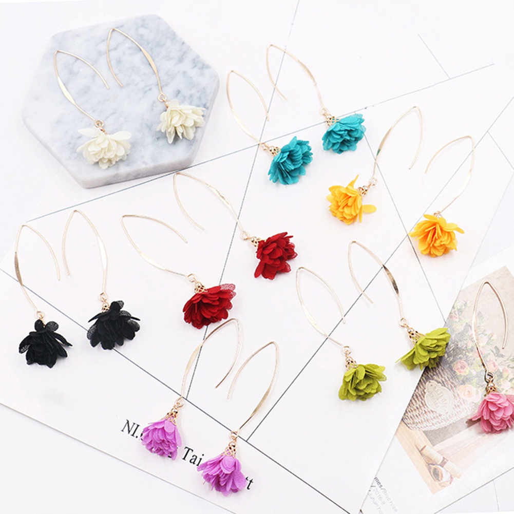 Đôi bông tai dáng dài phong cách vintage thời trang cho nữ