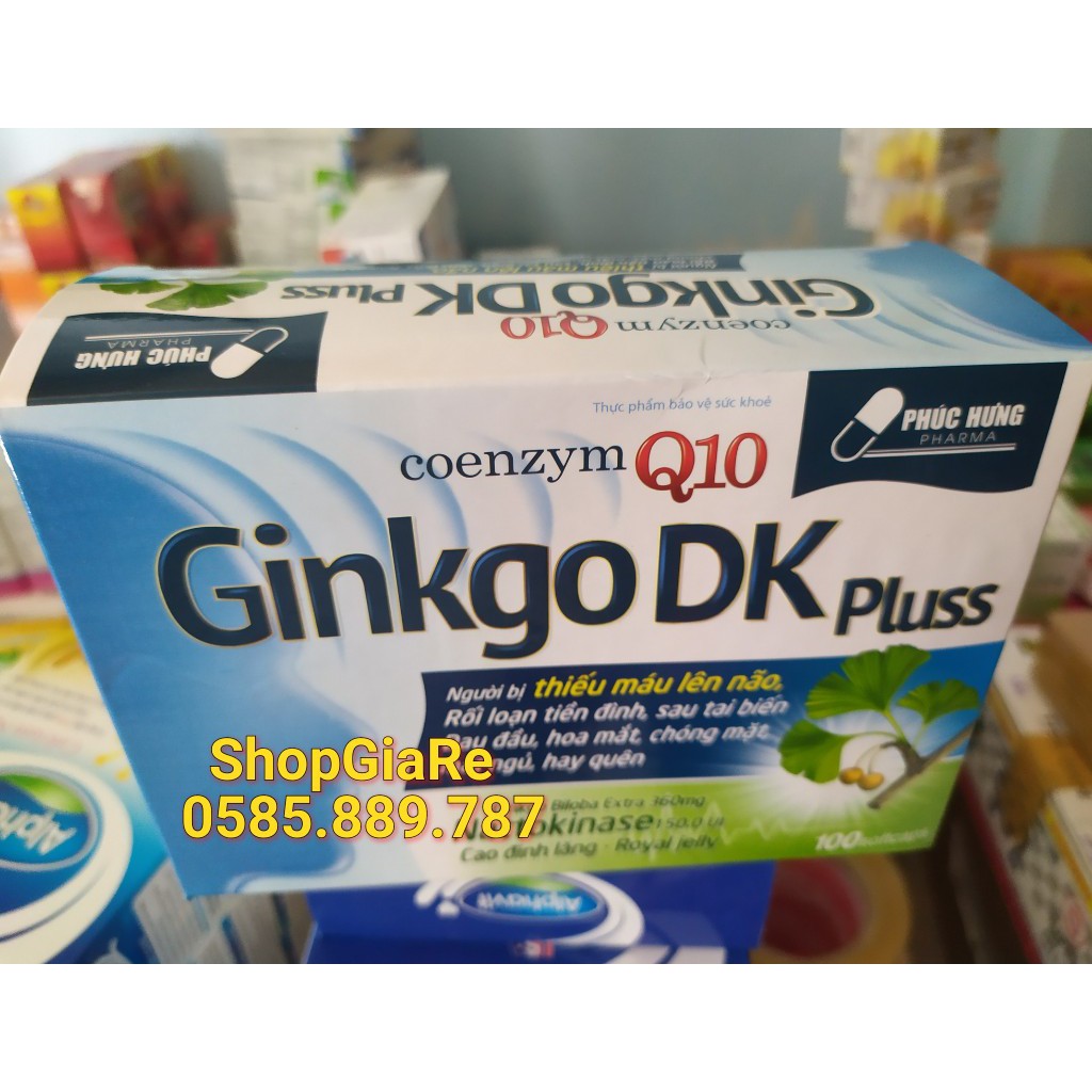 HOẠT HUYẾT DƯỠNG NÃO GINKGO DK Q10 , bổ sung dưỡng chất cho não
