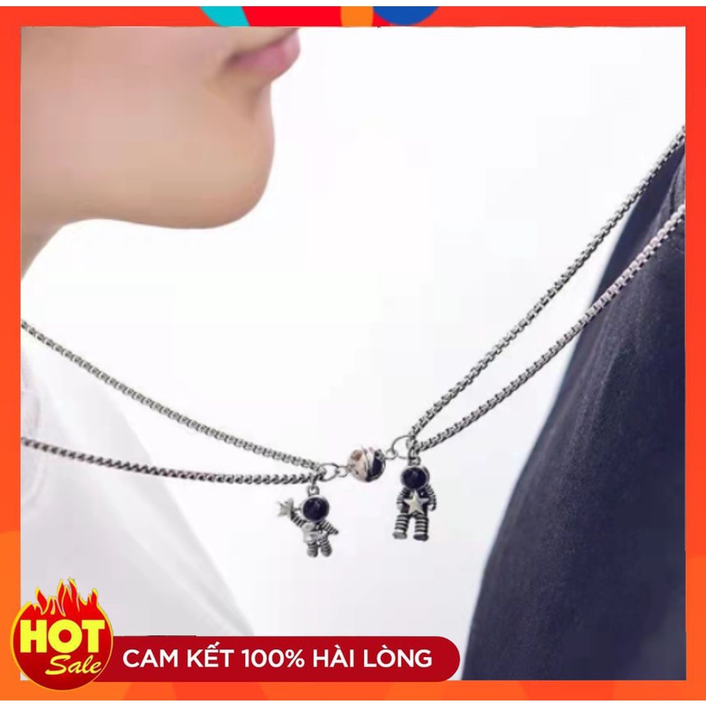 [CÓ SẴN] DÂY CHUYỀN ĐÔI VÒNG CỔ CẶP HÌNH PHI HÀNH GIA QUÀ TẶNG VALENTINE TÌNH BẠN TÌNH YÊU TÌNH NHÂN221VC041