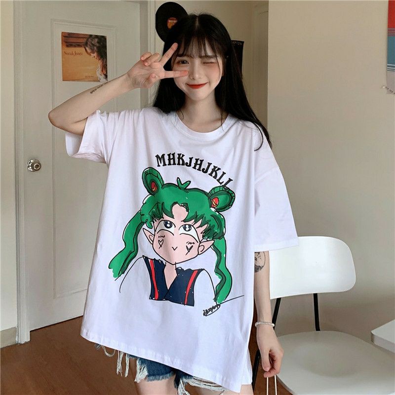 áo thun nữ form rộng unisex cute siêu dễ thương