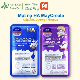 Mặt Nạ Dưỡng Ẩm Trắng Da Cấp Ẩm HA Hyaluronic Acid Maycreate 1 miếng