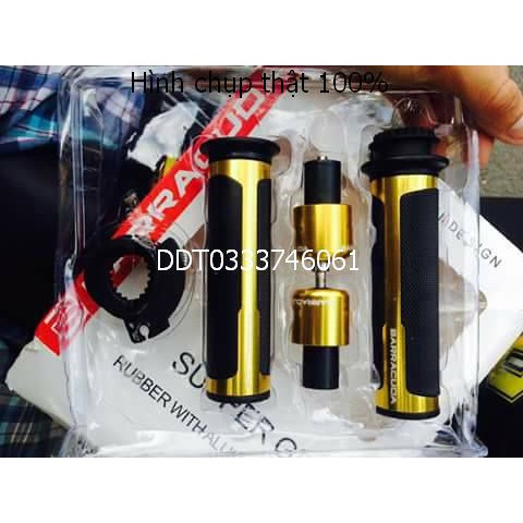 Bao Tay Barracuda Cao Cấp Full Gù Full Ống Ga Cho Mọi Dòng Xe vàng